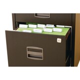 thumbnail of Bisley Home Hängeregistraturschrank mit Schloss aus Stahlblech, 2 Schubladen, einbahnig - Hängeregisterschrank abschließbar, Hängeregistratur für