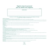 thumbnail of Registre unique du Personnel, 27x32 100p.