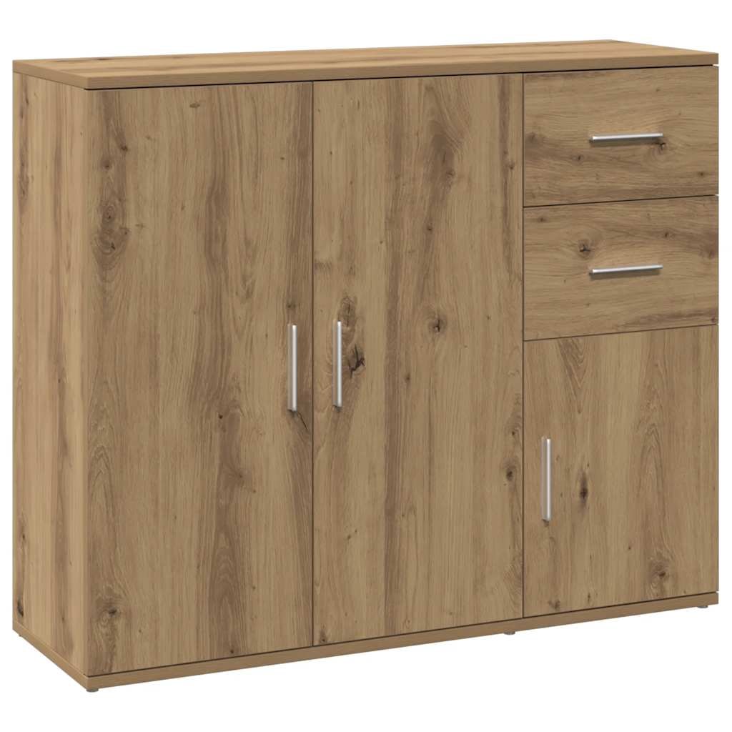 vidaXL Sideboard Artisan-Eiche 91x29,5x75 cm Holzwerkstoff