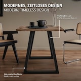 thumbnail of ECD Germany Tischbeine 2er Set Trapez 60x72 cm Schwarz | Stahl pulverbeschichtet, Industrial Tischkufen Tischgestell Esstisch
