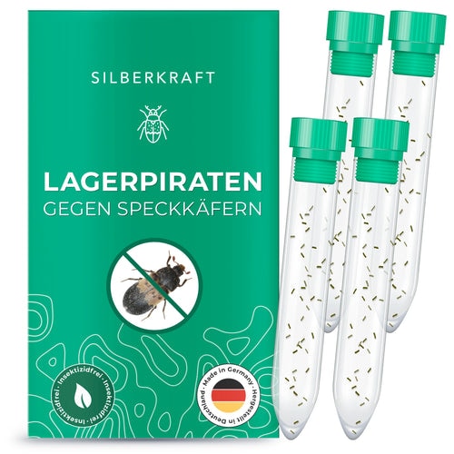 Lagerpirat zur Bekämpfung von Speckkäfern und Vorratsschädlingen: 4 Stück
