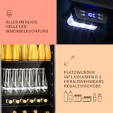 thumbnail of Beersafe 5XL Kühlschrank 147 Liter 3 Böden Panoramaglastür Edelstahl Silber