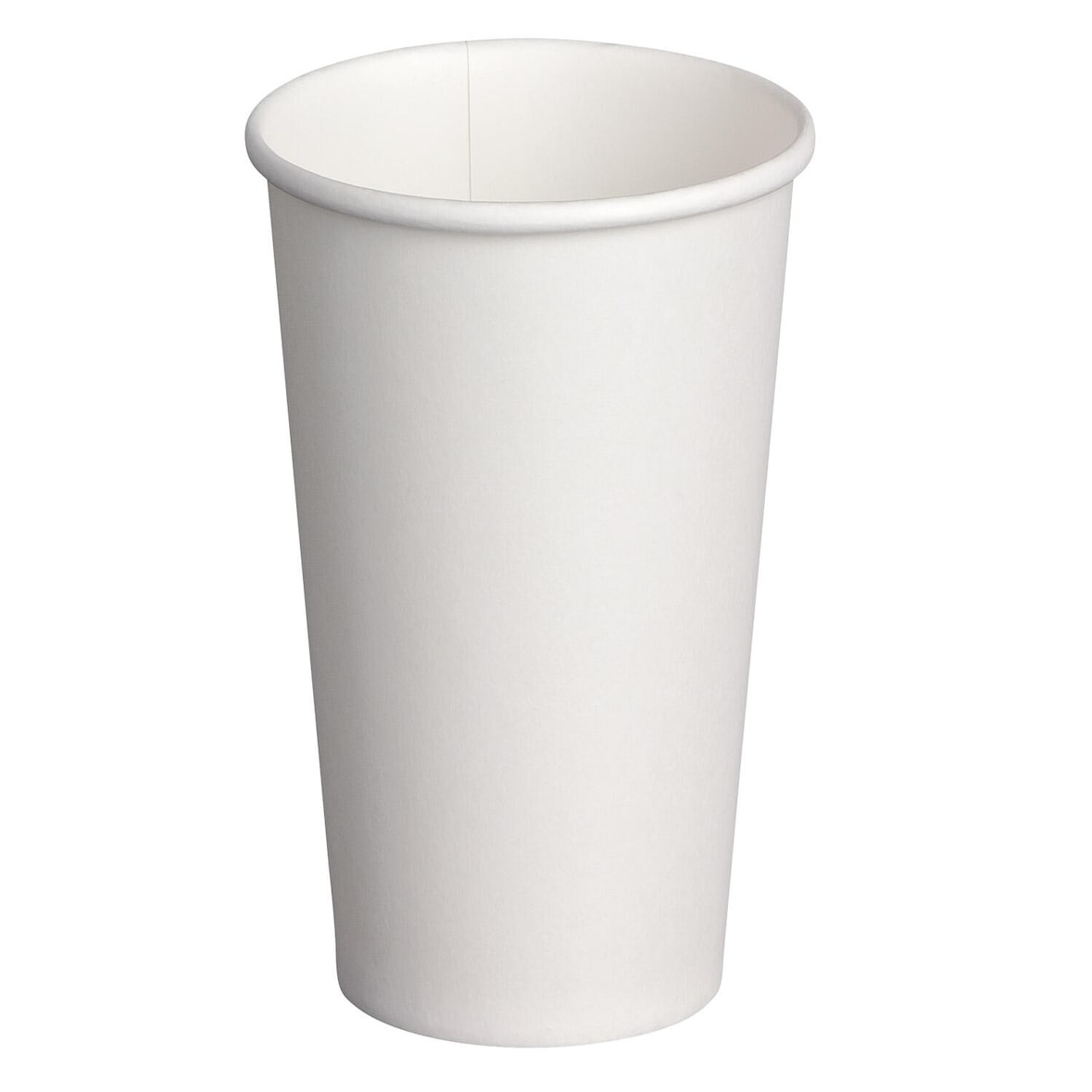 50x Heiß- und Kaltgetränkebecher Pappbecher weiß 500ml 600ml  XXL 20oz