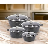 thumbnail of 8 tlg Kochtopf Set Topf Induktion 20-24-28-32cm schwarz