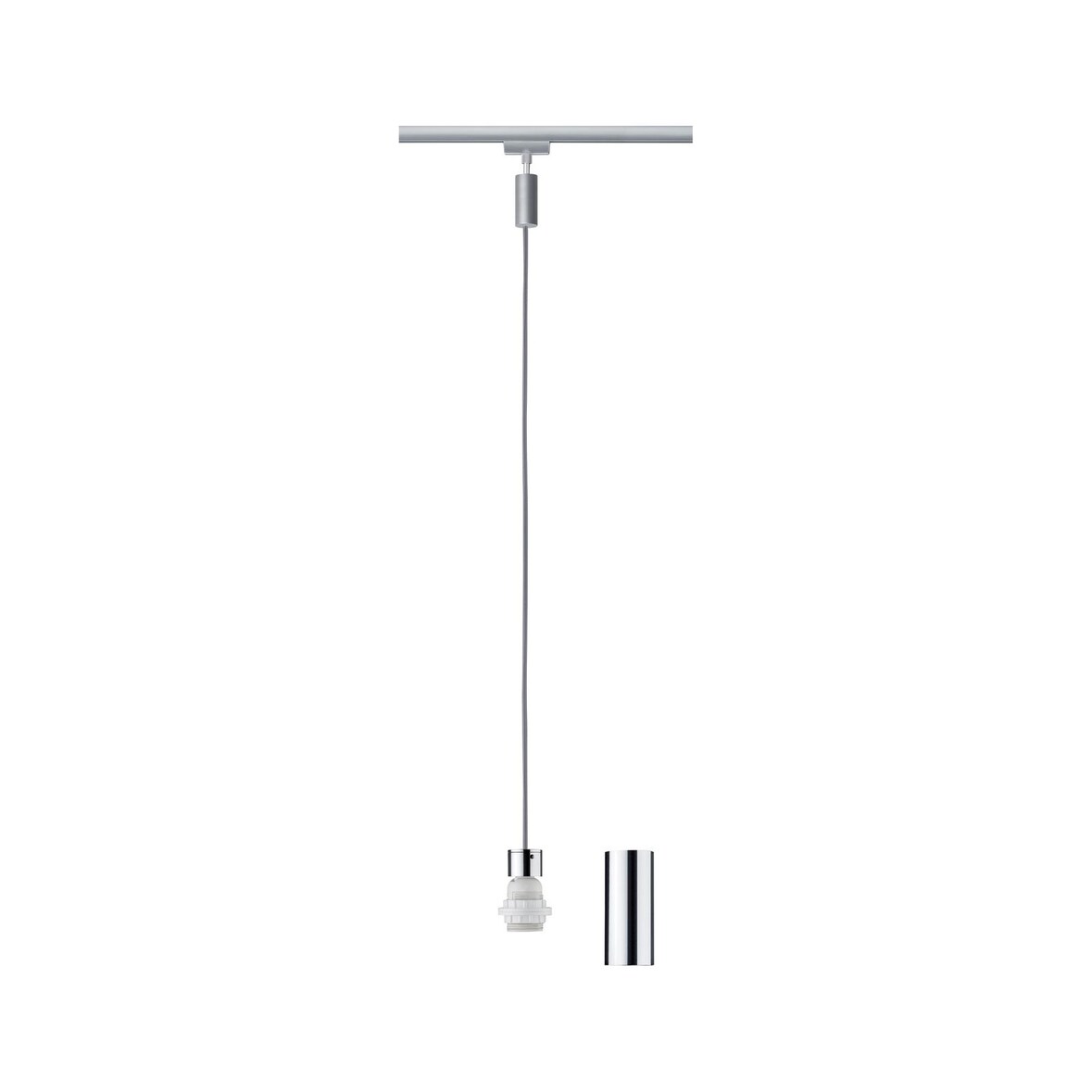 Paulmann URail Pendel 2Easy  E27  max. 20W  dimmbar 230V Chrom matt#Chrom 95436