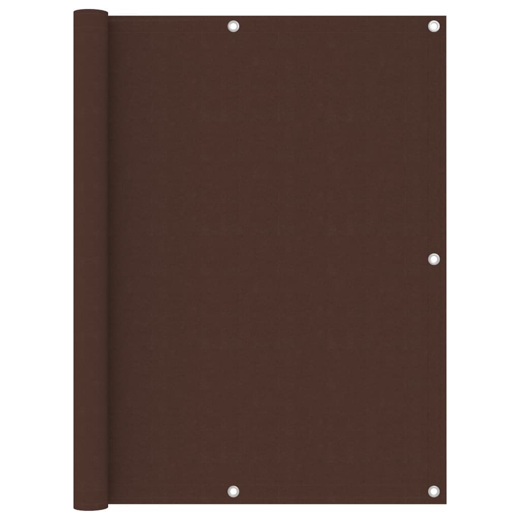 Helloshop26 - Schermo per balcone schermo per la privacy 120 x 500 cm tessuto Oxford marrone 02_0010225