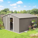 thumbnail of Outsunny Capanno Attrezzi in Acciaio Porte Scorrevoli 340x386x200cm