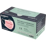 thumbnail of Caja 50 mascarillas quirúrgicas IIR con gomas rosa