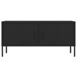 thumbnail of Mueble para TV de acero negro 105x35x50 cm