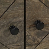 thumbnail of Mesa de centro madera maciza de mango negra 80x50x40 cm
