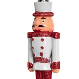 thumbnail of 1 Christbaumschmuck Nussknacker Kunststoff Soldat Weihnachtsbaumschmuck rot weiß