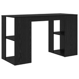 thumbnail of vidaXL Schreibtisch mit Regal Schwarz Eichen-Optik 130 x 50,5 x 75 cm