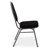 thumbnail of Stapelstuhl 20er-Set, Bankettstuhl stapelbar & gepolstert, Silber/Schwarz, robust, mit stabilem Stahlrahmen | Raburg Vienna