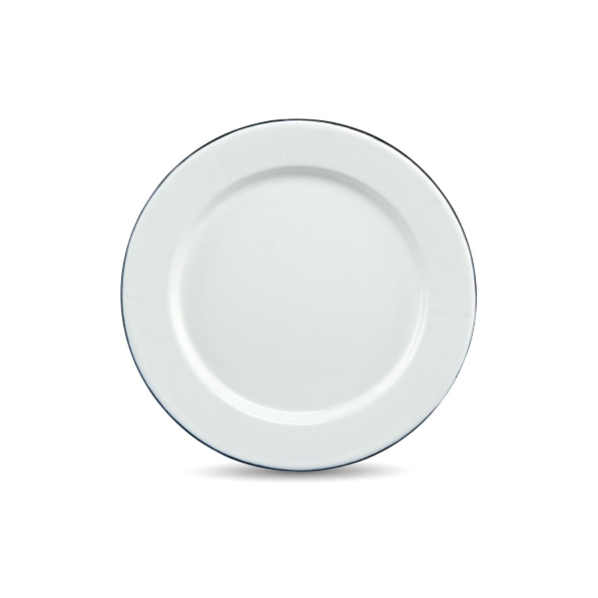 Graniteware | Assiette Ø27cm en acier émaillé | Compatible four et lave-vaisselle | Légère | Empilable | Résiste aux rayures | Blanche