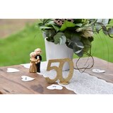 thumbnail of 70. Geburtstag gold glitzer Tischdekoration 11x 10 cm Zahl 70