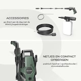 thumbnail of BRASQ Hogedrukreiniger HPW 105 - Terrasreiniger - Hogedrukspuit - 1400 Watt - 105 bar - max. 426 liter / uur - Inclusief accessoires - Complete set