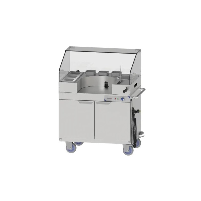 Chariot snack chauffant