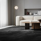 thumbnail of Teppich Flur Einfarbig Pflegeleicht Waschbar Strapazierfähig Wohnzimmer Schlafzimmer Schwarz 240x340 cm – ISAR von Kadima Design