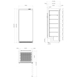 thumbnail of METRO PROFESSIONAL Frigorífico GRE4600S, 78 x 74 x 192.5 cm, 487 L, prateado