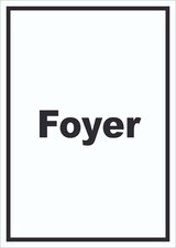 thumbnail of Foyer Schild mit Text Eingangshalle Empfangshalle hochkant A0 (841x1189mm)