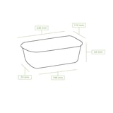 thumbnail of greenbox - Kakaopapier-Backformen 20 x 7 x 6 cm, rechteckig, braun, 25 St.