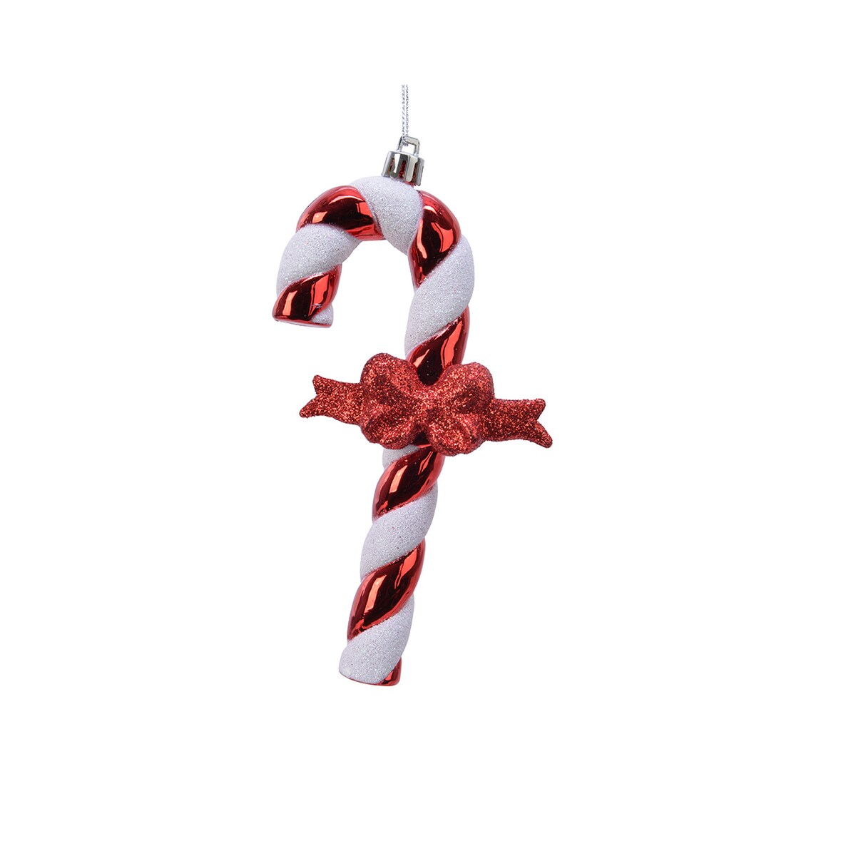Deko Weihnachtsanhänger Zuckerstange Christbaumschmuck bruchsicher rot weiß