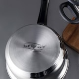 thumbnail of WellHome - 4-teiliges Edelstahl-Kochgeschirr-Set mit 3 Pfannen 16/20/24 cm Gepresstes Aluminium Induktion