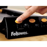 thumbnail of Fellowes Cizalla de rodillo Electron A4, corta documentos hasta tamaño A4, corta hasta 10 hojas, Guía led indica la línea de corte, base metálica
