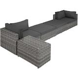 thumbnail of tectake Wicker loungeset San Domino met aluminium frame - lichtgrijs/donkergrijs - 405092