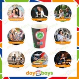 thumbnail of DayBays 16000 Stk. Kaffeebecher 12oz/300ml Ø9cm " Coffee To Go Becher " Pappe mit PE-beschichtet