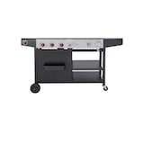 thumbnail of Tarrington House 3 Hauptbrenner Gas- und Holzkohle-Kombigrill, Grillfläche 42 x 44 cm, fahrbar, Schutzabdeckung, Stahl, schwarz