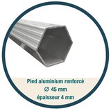 thumbnail of Tente pliante Barnum Aluminium 300x450cm - Rouge + 3 murs offerts