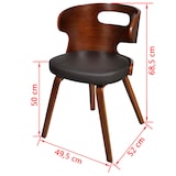 thumbnail of vidaXL Eetkamerstoelen 2 st kunstleer bruin