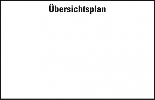 Dreifke® Aufkleber mit Titelzeile Übersichtsplan, transparent, Folie, selbstklebend, 70x50mm