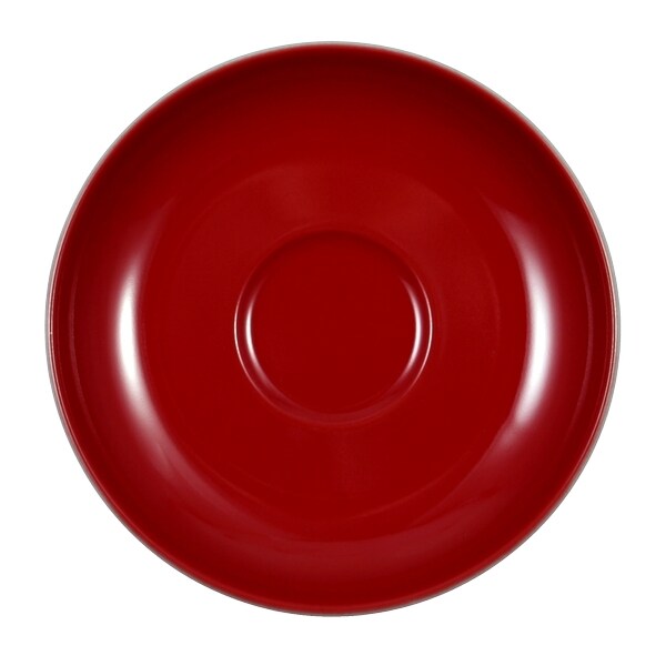 6 x Seltmann Untere zur Cappuccinotasse 1131, Form: V  I P., Dekor: 10324 Rot