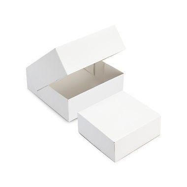 Crokus Weiße Patisserie-Boxen 14 X 14 X 7 Cm X50 Stück -