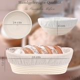 thumbnail of Layba Gärkorb Set Rund & Oval Groß – Rattan Banneton Teiggare für Sauerteig & Hefeteig