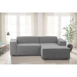 thumbnail of Dmora Festes Sofa Patrizia, Modulares 2-Sitzer-Sofa mit rechter Halbinsel, 100% Made in Italy, Modernes Sofa aus Stoff, Cm 220x170h70, Grau