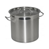 thumbnail of Kochtopf aus Edelstahl mit Randverstärkung und Deckel Ø25cm H25cm 12 Liter