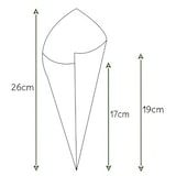 thumbnail of MONOUSO - Cono de Papel Estraza Natural 24cm 100g (200 Uds)