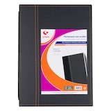 thumbnail of Portamenú A4 cosido con cordón y funda doble Gris