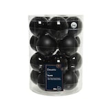 thumbnail of 20 Weihnachtskugeln 6cm Glas Christbaumkugeln Weihnachtsbaum Set Schwarz