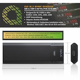 thumbnail of Aplic M.2 NVMe Gehäuse USB 3.2 Gen 2 auf PCIe 3.0 und SATA kompatibel mit 2230, 2242, 2260, 2280