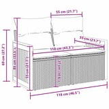 thumbnail of vidaXL Garten-Sofa-Set mit Kissen 8 pcs Schwarz