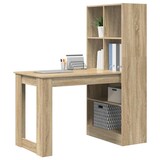 thumbnail of vidaXL Schreibtisch Sonoma-Eiche 122 x 67 x 145 cm Holzwerkstoff