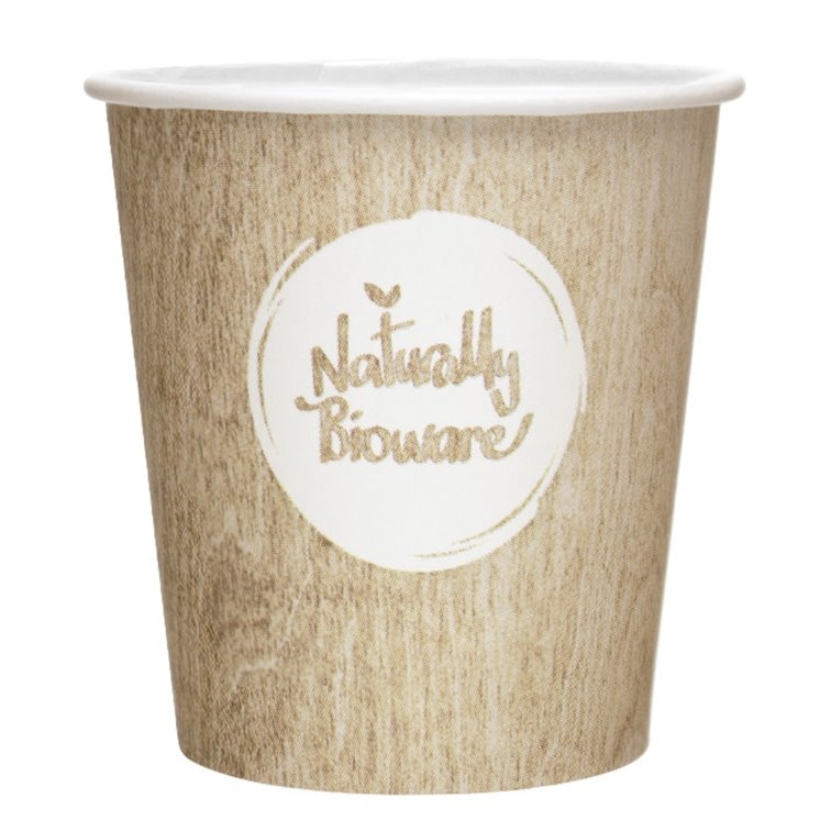 MONOUSO - Bio Kaffeebecher to go "BioWare" und PLA 4 Oz / 126ml Ø6,25cm (2.000 Stück)