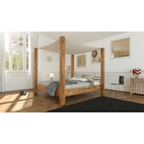 thumbnail of Himmelbett 180x200 cm Massivholzbett inkl. Himmel Akazie BELLA