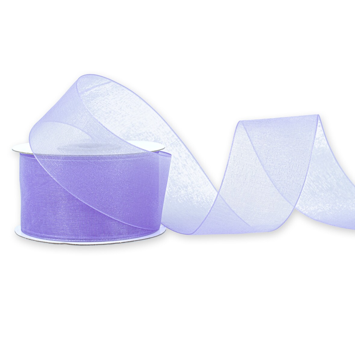 38mm Organzaband 25m Chiffonband Schleifenband Geschenkband Stoffband Breit Flieder