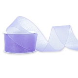 thumbnail of 38mm Organzaband 25m Chiffonband Schleifenband Geschenkband Stoffband Breit Flieder