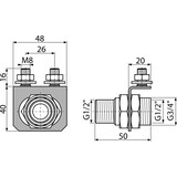 thumbnail of Alcadrain P103 Wasserzuleitung Konsole 1/2" für Bidet